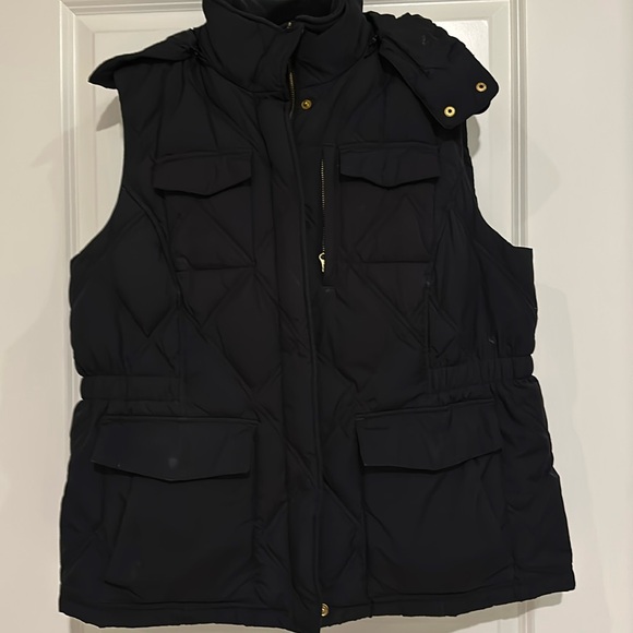 Lands End quilted plus size down puffer vest size 1X - Picture 1 of 7